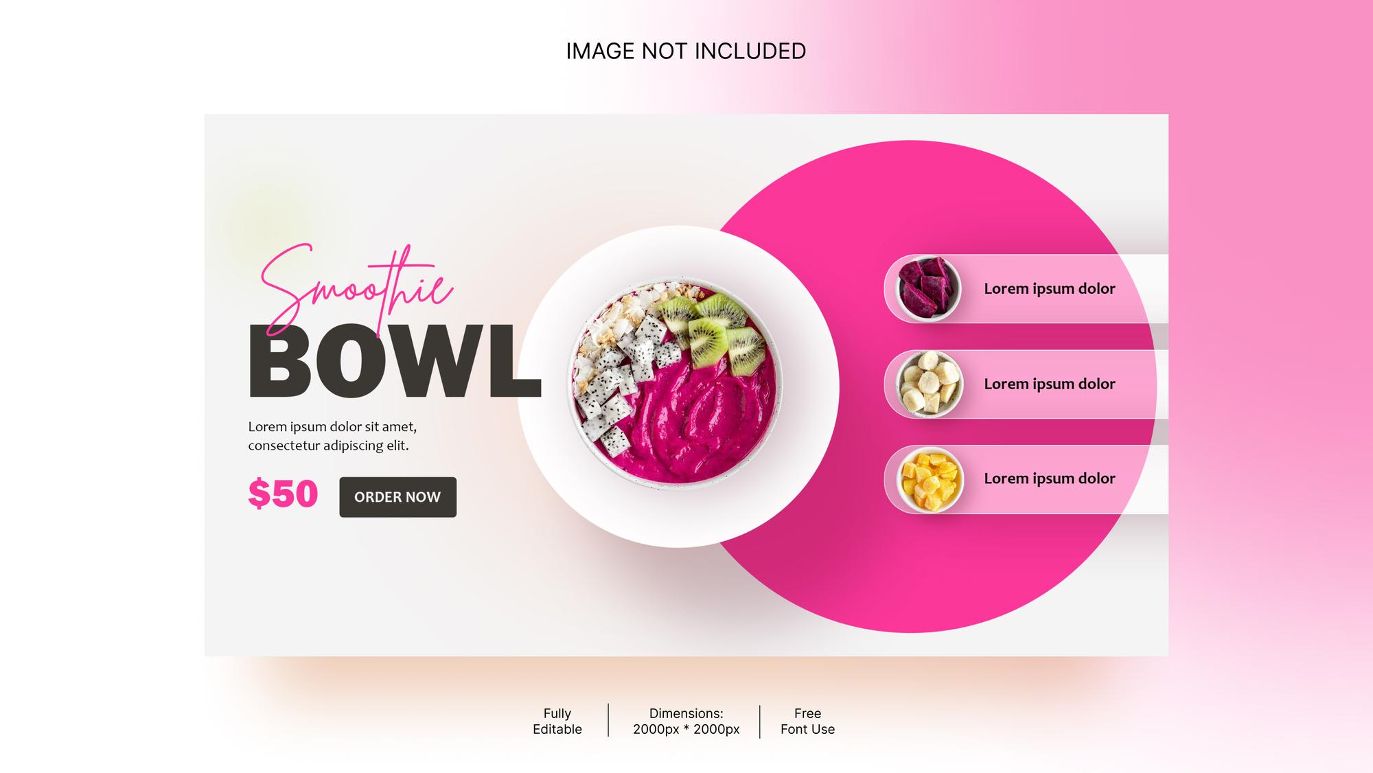 Subscription plan illustration with bowls